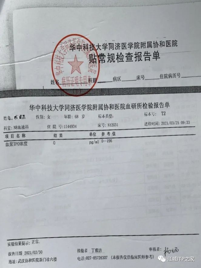 大咖谈病例 | 梅恒教授点评—肿瘤化疗后血小板减少症(CIT)病例解析-ITP家园