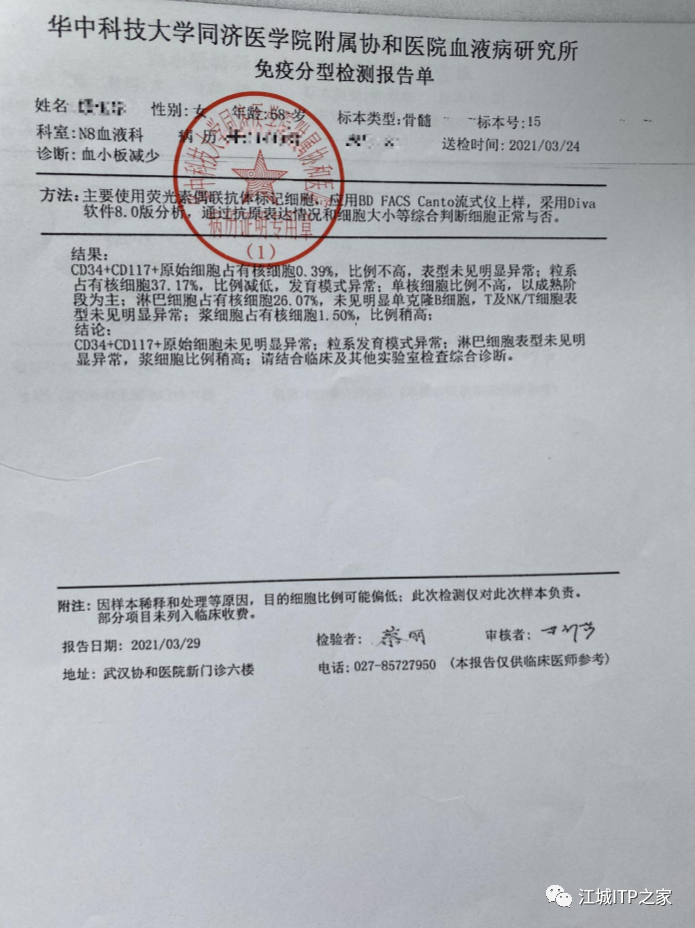 大咖谈病例 | 梅恒教授点评—肿瘤化疗后血小板减少症(CIT)病例解析-ITP家园