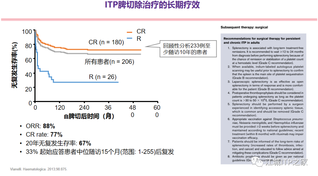 专家讲座 | 梅恒教授:成人原发免疫性血小板减少症诊治进展-ITP家园