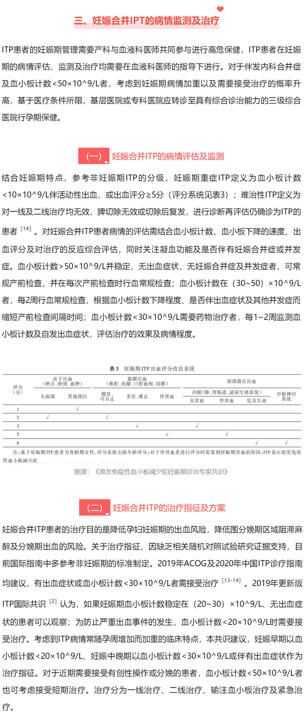 指南共识丨原发免疫性血小板减少症妊娠期诊治专家共识-ITP家园