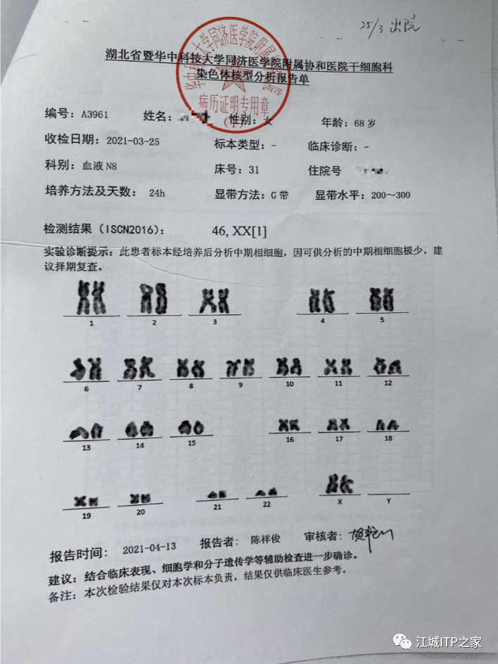 大咖谈病例 | 梅恒教授点评—肿瘤化疗后血小板减少症(CIT)病例解析-ITP家园