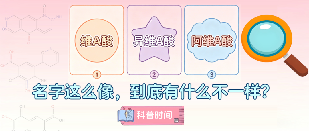 科普时间 | 维A酸、异维A酸、阿维A酸，名字这么像，到底有什么不一样？